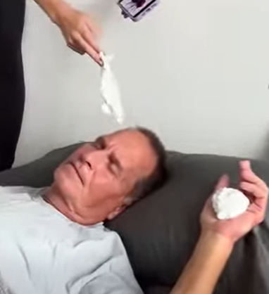 Grandpa Shaving Cream Wakeup funny part2