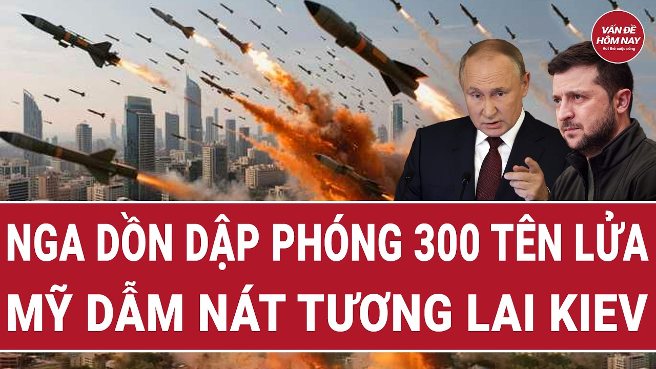 Nga dồn dập phóng 300 tên lửa xuống Ukraine, Mỹ “dẫm nát” tương lai Kiev