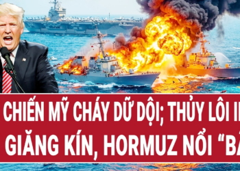 Điểm nóng thế giới 19/4: Tàu chiến Mỹ cháy dữ dội; Thủy lôi Iran lại giăng kín, Hormuz nóng rực