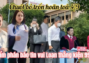 Vc Chuột Vắng Mặt Toà Án Hoãn Vụ 4/9,Luật Sư Hồng Loan Tin Vui Phúc Thẩm Cô 6 Rút Đơn Phút Cuối