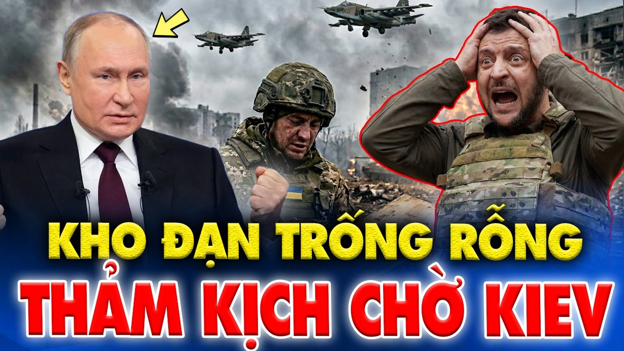 TIN KHẨN: Ukraine “đứt mạch” đạn dược, Kiev đứng trước thảm kịch sụp đổ!