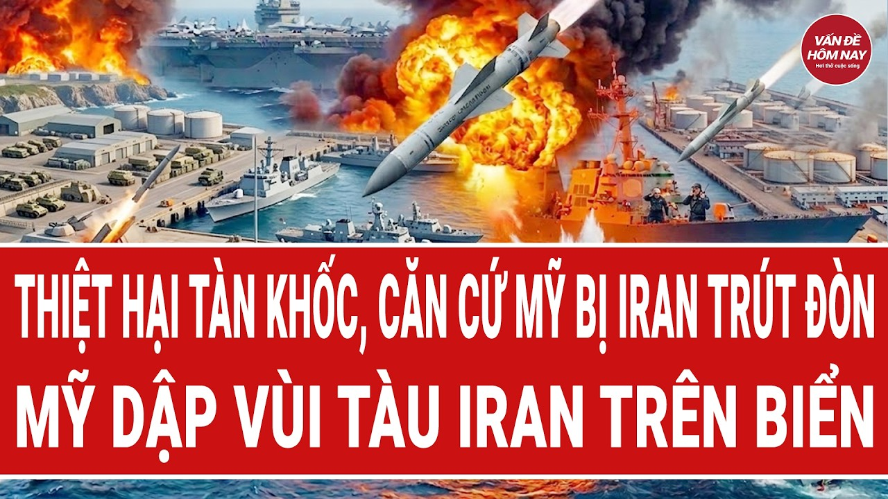 Tin tức thế giới 29/4: Thiệt hại tàn khốc, căn cứ Mỹ bị Iran trút đòn; Mỹ dập vùi tàu Iran trên biển