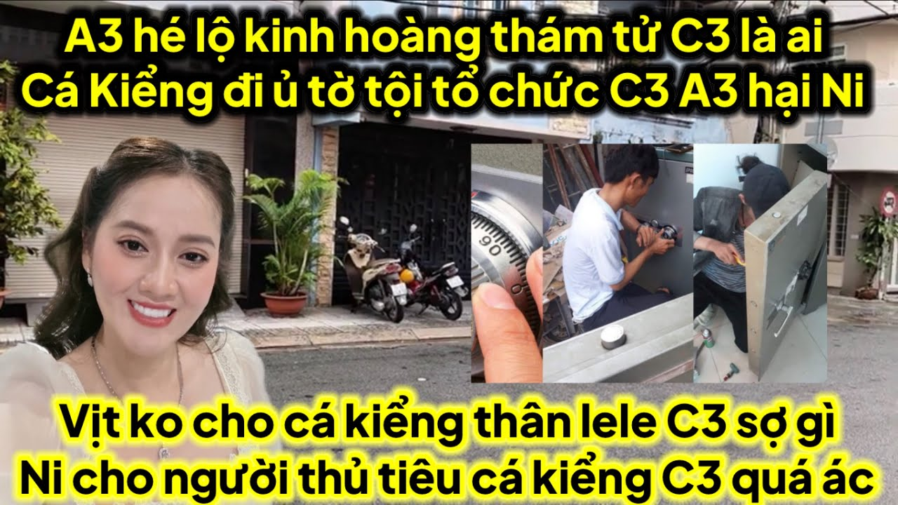Cá kiểng ủ tờ có tổ chức C3 A3 hại Ni bằng chứng ai là thám tử cho C3,Ni thủ tiêu nhân chứng C3 ác