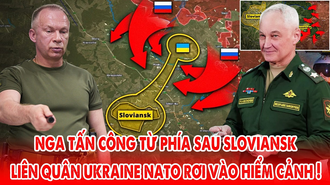 Quân đội Nga đột phá cắt đứt tuyến cao tốc Kharkov – Donetsk, đánh Sloviansk từ phía sau !