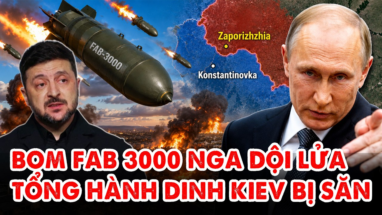 Nga tăng tốc “trận đánh cuối cùng”: Siêu bom 3 tấn truy sát “tổng hành dinh” Kiev