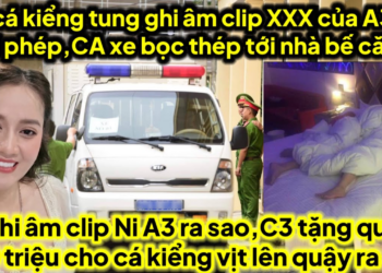 Chị 3 cá kiểng tung ghi âm Clip X/X/X của A3 Ni trái phép bí mật riêng tư,CA xe bọc thép tới bế cá C3