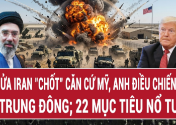 Tên lửa Iran “chốt” căn cứ Mỹ, Anh điều chiến hạm tới Trung Đông; 22 mục tiêu nổ tung