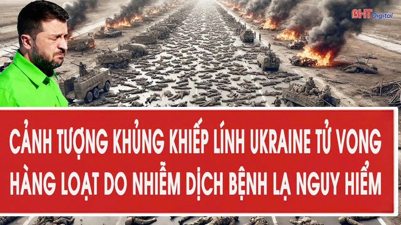 Cảnh tượng khủng khiếp lính Ukraine tử vong hàng loạt do nhiễm dịch bệnh lạ nguy hiểm