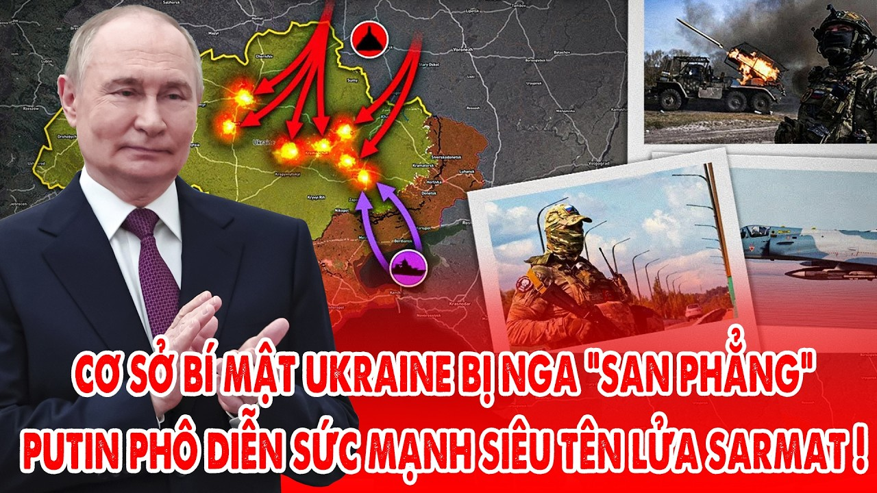 Chiến sự Ukraine: Nga tập kích quy mô lớn, cơ sở bí mật Zaporizhzhia bị hủy, Belarus rình rập Kiev !