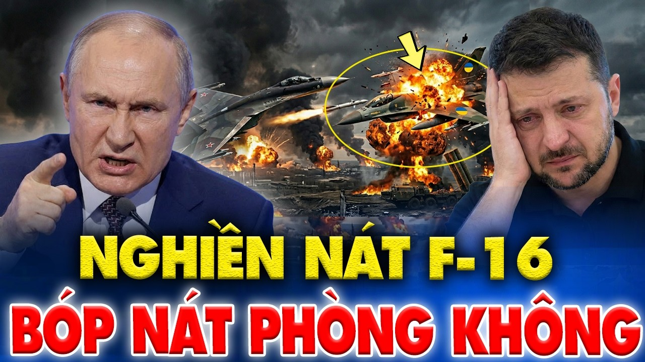 CỰC NÓNG: Su-35 “khóa cứng” F-16, lưới phòng không Ukraine toang hoác sau đòn thù tàn khốc của Nga!