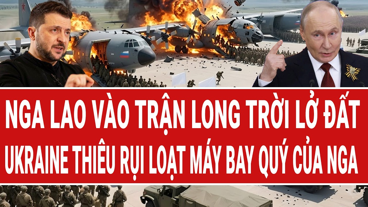 Toàn cảnh thế giới 17/5: Nga lao vào trận long trời lở đất; Ukraine thiêu rụi máy bay quý của Nga
