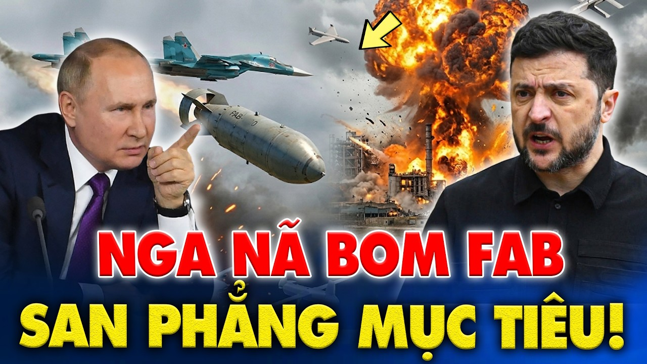 Trở Tay Không Kịp Nga nã FAB phá hủy mục tiêu trọng yếu Ukraine, chiến tranh UAV đổi chiều.