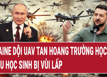 Ukraine dội UAV tan hoang trường học Nga, nhiều học sinh bị vùi lấp