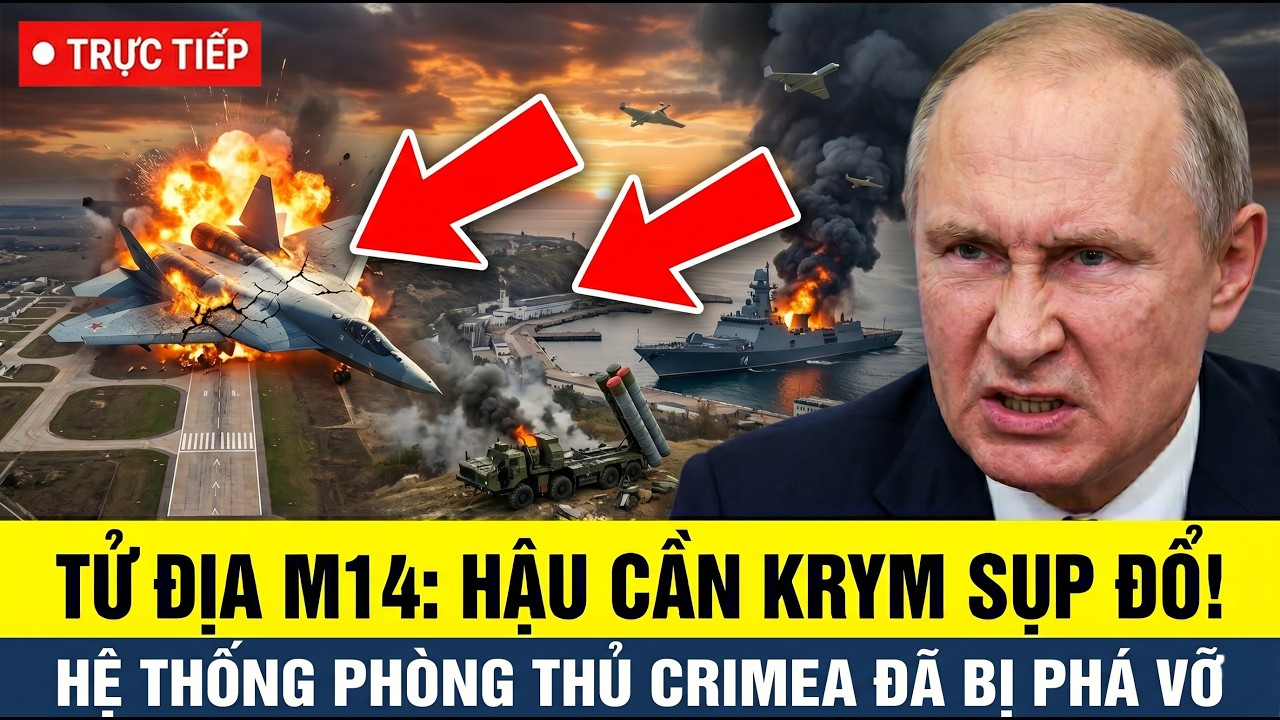 🔴TRỰC TIẾP: UKRAINE HỦY DIỆT SIÊU TIÊM KÍCH SU-57 – Hệ Thống Phòng Thủ Crimea Đã Bị Phá Vỡ