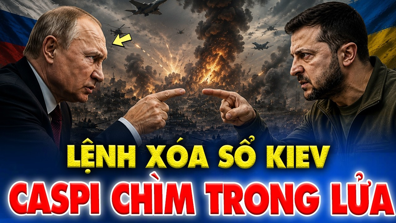 Ông Putin Dọa San Phẳng Kiev, Ukraine Đáp Trả Tối Hậu Thư Moscow Bằng Cú Nã Drone Chấn Động Caspi