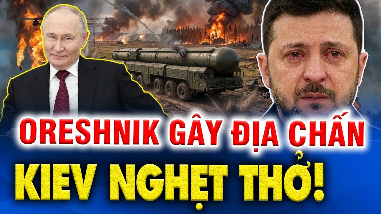 Oreshnik xuất hiện trong đòn đánh mới của Nga, Kiev rung chuyển vì loạt vụ nổ dữ dội