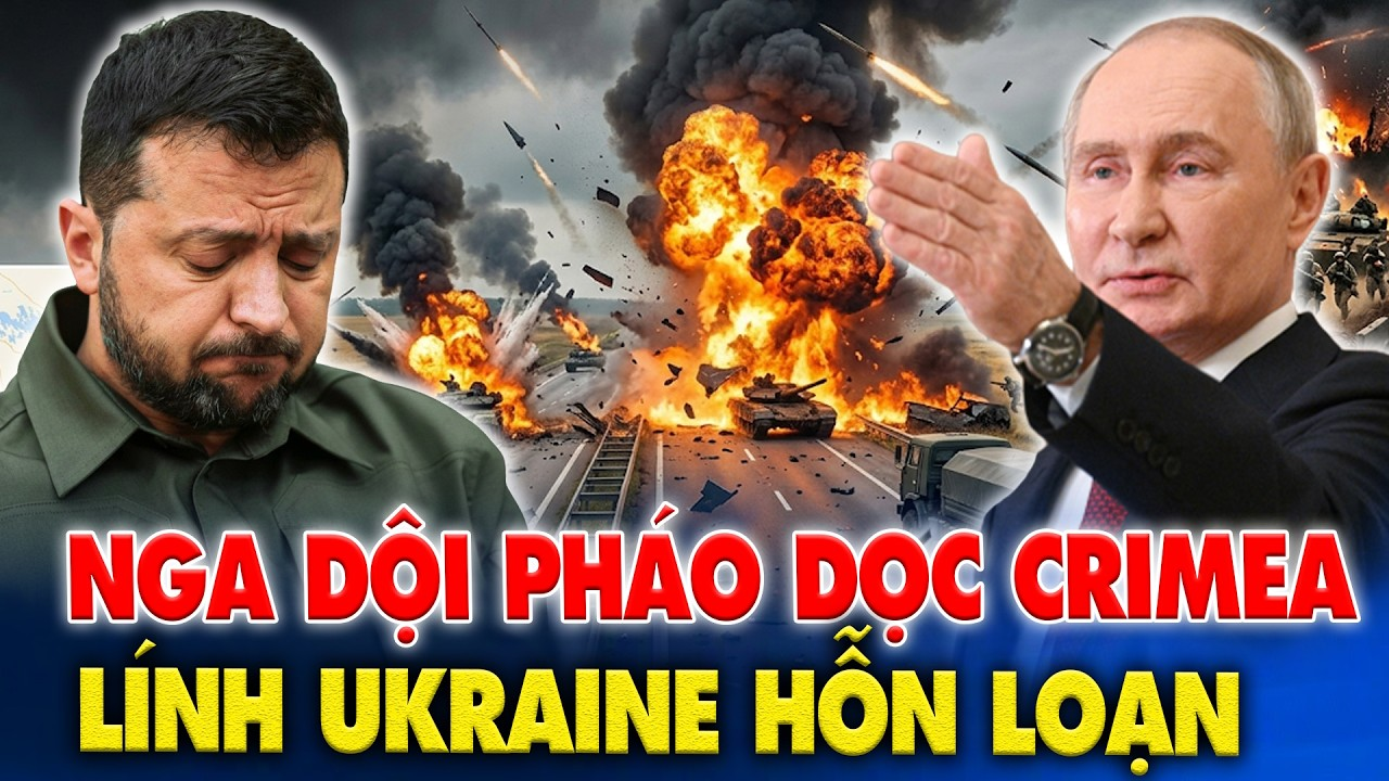 Nga dội pháo dọc xa lộ Crimea, Quân Ukraine Hỗn Loạn Tìm Đường Rút!