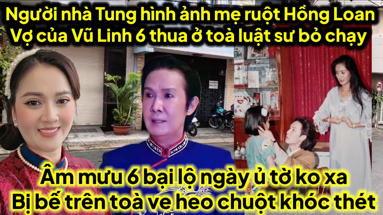 Hình ảnh vợ cns Vũ Linh mẹ ruột Hồng Loan 6 ve thua trắng tại toà luật sư bỏ chạy,âm mưu bị bế T30