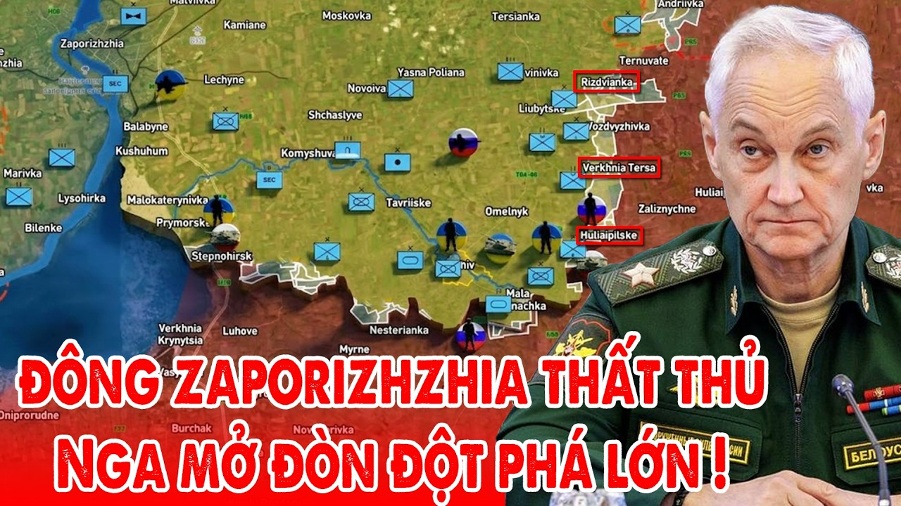 Pháo đài Huliaipilske thất thủ, Nga đột phá lớn mặt trận phía Đông Zaporizhzhia !