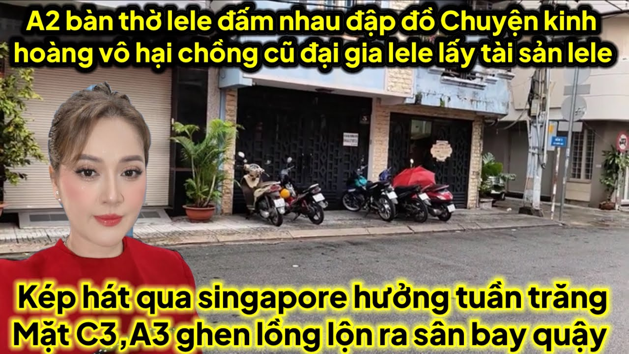 A2 lele bụp nhau cướp tài sản lele kép hát qua Singapore gặp C3 A3 ghen ra sân bay quậy