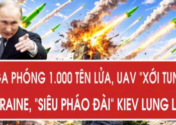 Chiến sự Ukraine : Nga phóng 1.000 tên lửa, UAV “xới tung” Ukraine, “siêu pháo đài” Kiev lung lay