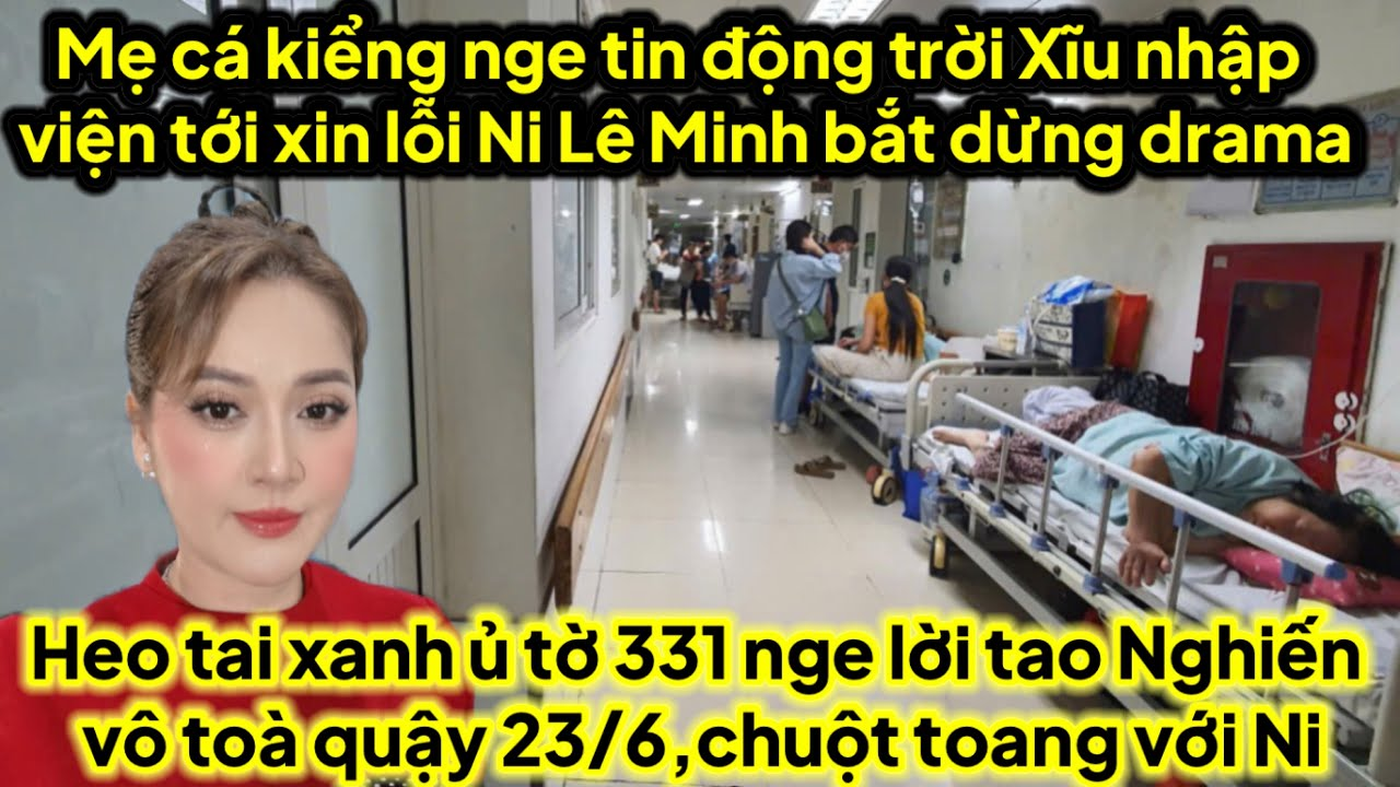 Mẹ cá kiểng nge tin động trời té xĩu nhập viện tới xin lỗi Ni Lê Minh bắt cá dừng drama,heo 6 ủ tờ