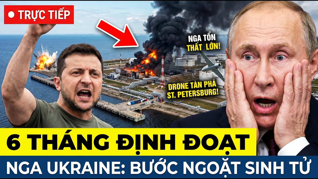 🔴TRỰC TIẾP: TRẬN BÃO LỬA ST. PETERSBURG, Lỗ Hổng Chí Mạng Của Nga – 6 tháng để giành chiến thắng