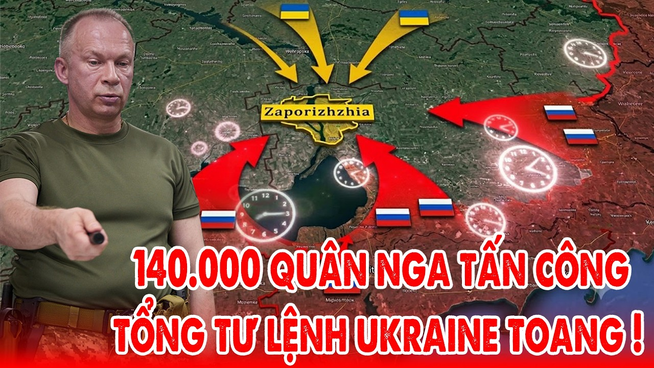 Tổng tư lệnh Ukraine hốt hoảng báo cáo Zaporizhzhia và cả mặt trận miền Nam rơi vào tay Nga !