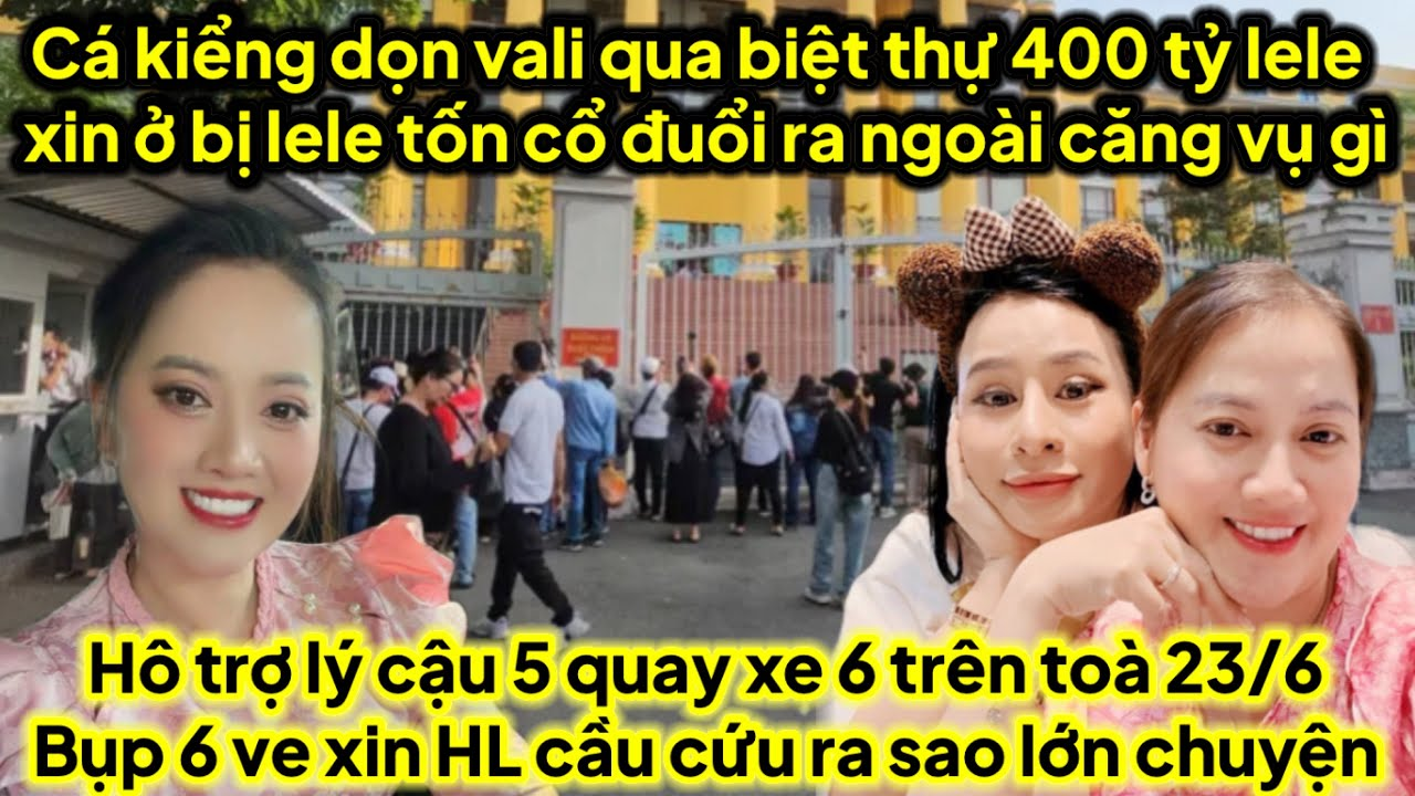 Cá kiểng dọn vali qua biệt thự lele xin ở bị lele tốn cổ ra ngoài vụ gì,hô quay xe 6 trên toà 23/6