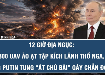 12 giờ địa ngục: 300 UAV ào ạt tập kích lãnh thổ Nga, ông Putin tung “át chủ bài” gây chấn động