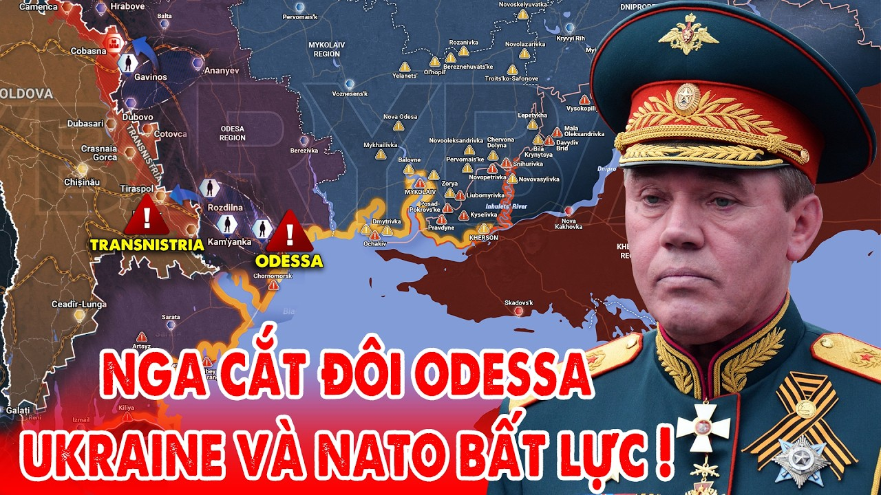 Nga đánh sập cây cầu chiến lược Odessa chia làm 2 nửa, viện trợ NATO trở thành mồi ngon cho UAV !