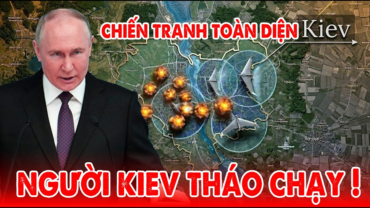 Nga tập kích toàn lãnh thổ Ukraine, người dân Kiev tháo chạy khỏi thành phố !