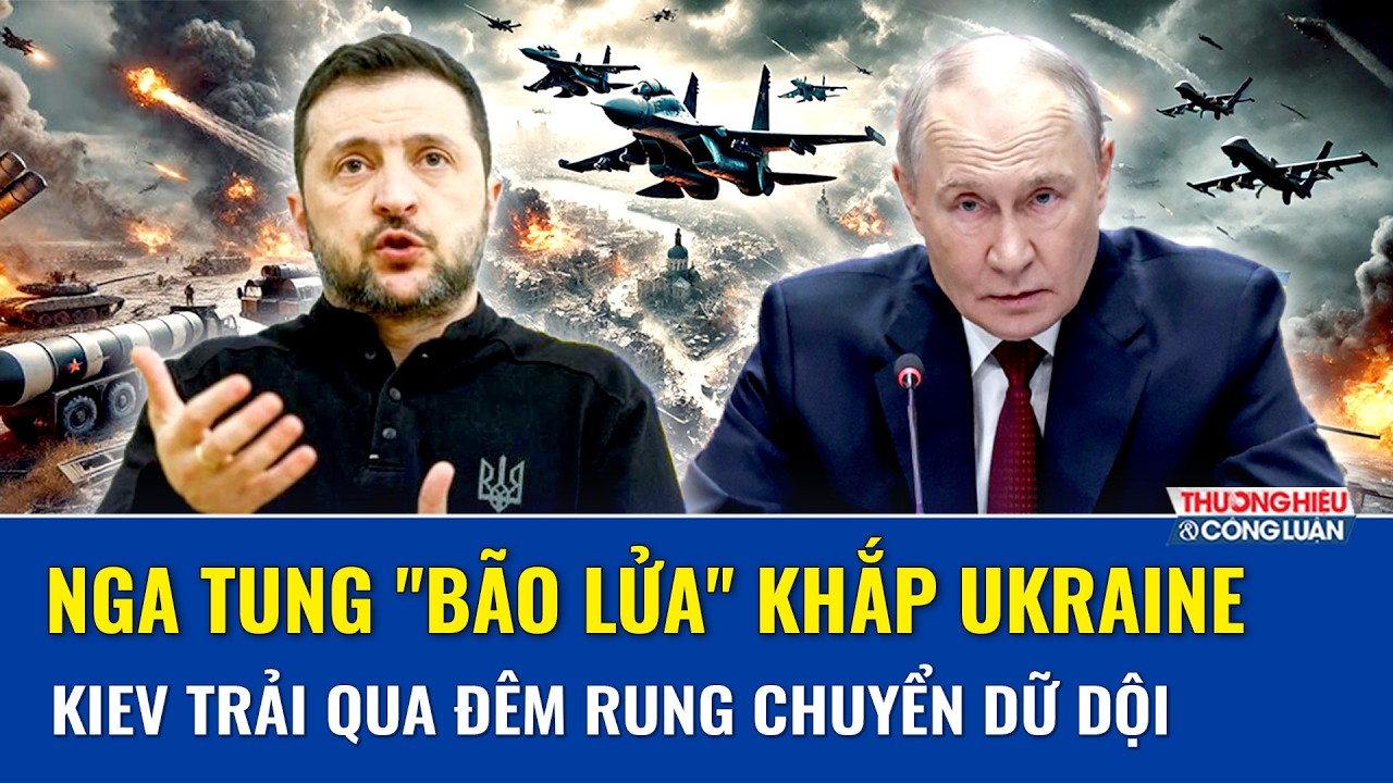 Thời sự quốc tế sáng 16/6: Nga chơi tất tay “xả kho” hơn 550 UAV, Ukraine hứng trọn “cơn mưa lửa”