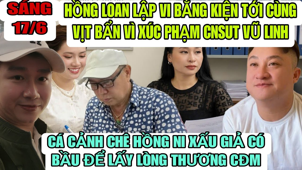 Hồng Loan Lập Vi Bằng Kiện Tới Cùng Vịt Bẩn Xúc Phạm CNSUT Vũ Linh Quá Đáng Sợ
