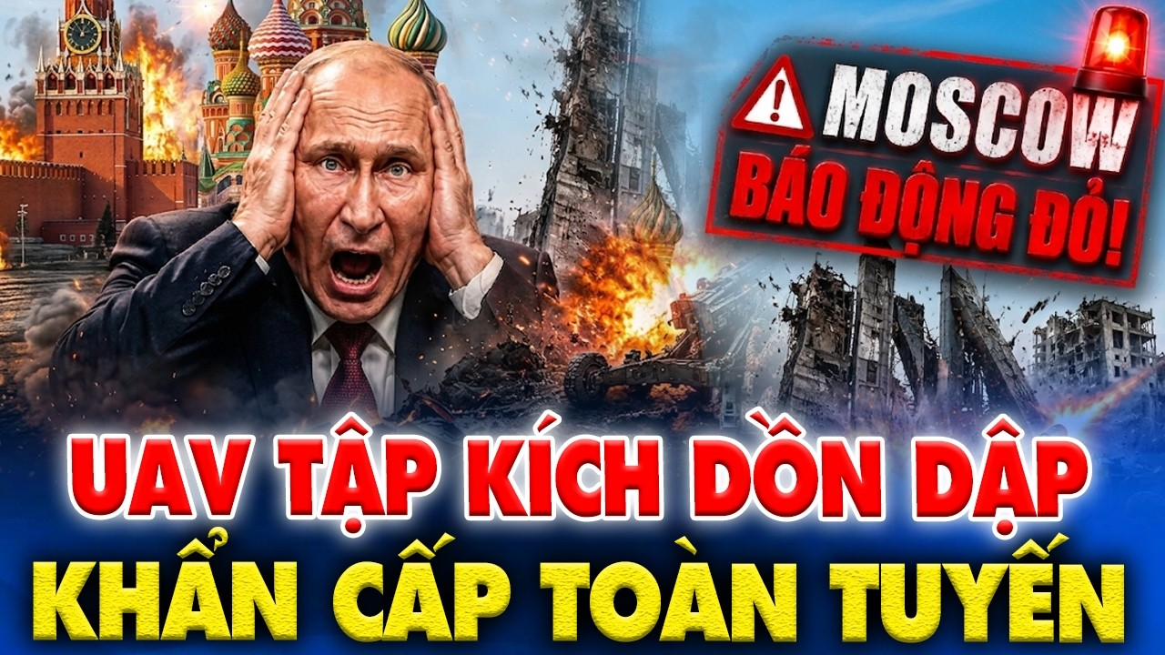 Moscow Báo Động Đỏ! UAV Ập Tới Khu Vực Thủ Đô, Donetsk Trải Qua Đêm Nóng Rực!