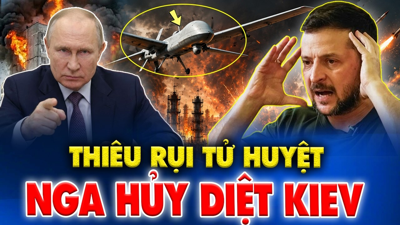 UAV Ukraine Thiêu Rụi Tử Huyệt Năng Lượng Tyumen, Nga Nổi Giận Trút Mưa Đạn Hủy Diệt Kiev!