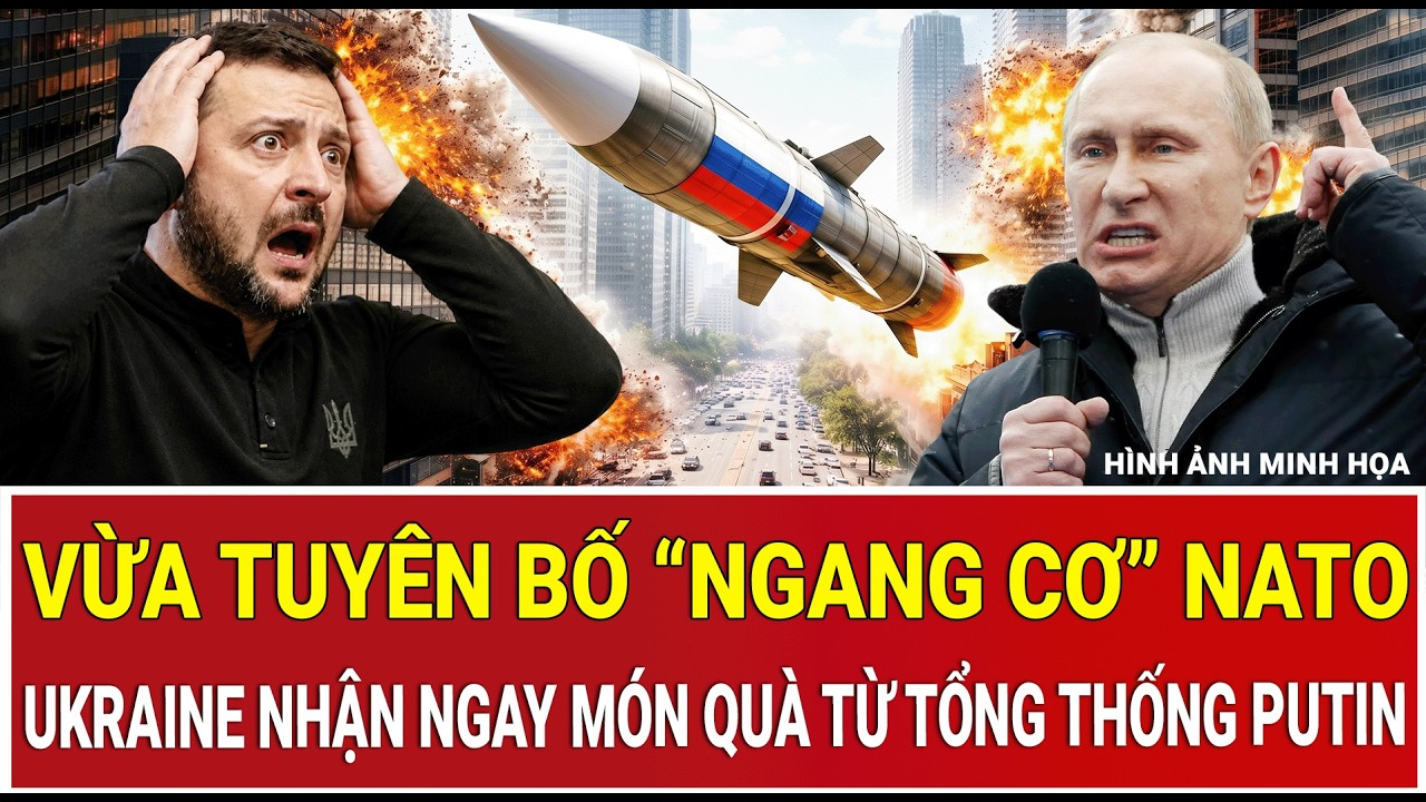 Điểm nóng 22/6: Vừa tuyên bố “ngang cơ” NATO, Ukraine nhận ngay món quà từ tổng thống Putin