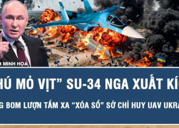 “Thú mỏ vịt” Su-34 Nga xuất kích, dùng bom lượn tầm xa “xóa sổ” sở chỉ huy UAV Ukraine