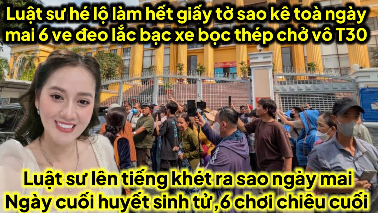 Luật sư hé lộ làm giấy tờ sao kê toà mai ve 6 đeo lắc bạc vô T30,thêm 1 youtube quay xe khoá mõm