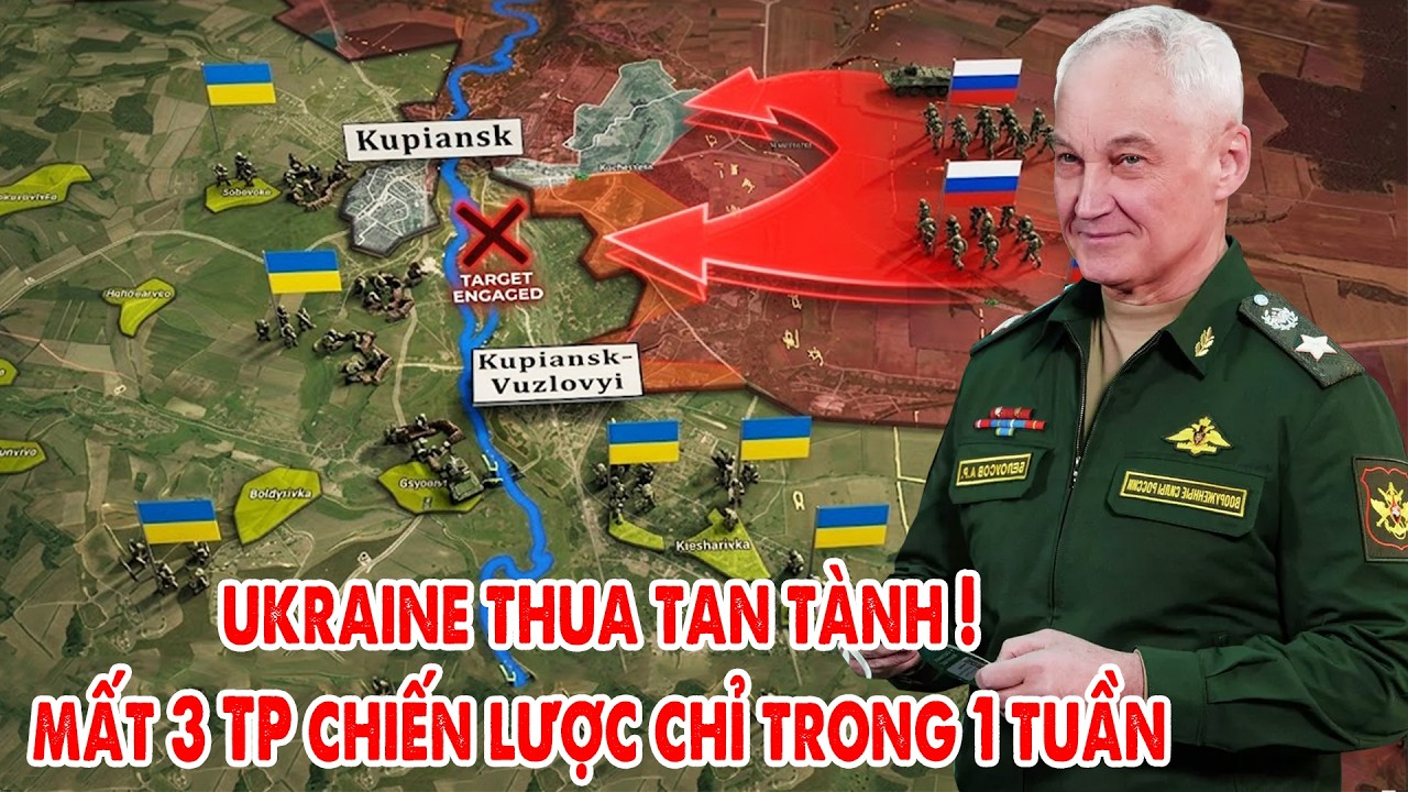 Lyman, Kostiantynivka và Kupiansk đồng loạt thất thủ, Ukraine thua thảm trọng chỉ trong 1 tuần !