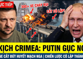 TRỰC TIẾP: 300 XE TẢI NGA CHÁY RỤI, Ukraine Chặt Đứt Huyết Mạch Tiếp Tế cuối cùng tại Crimea