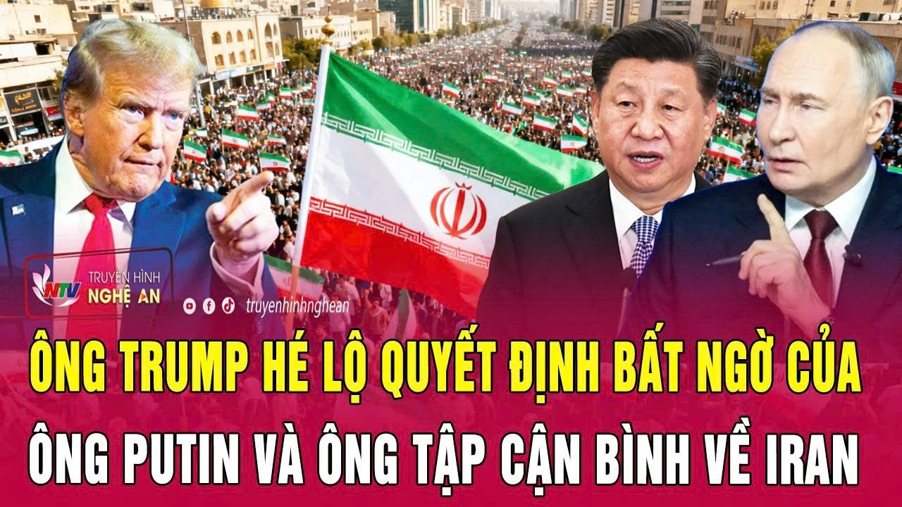 Thời sự quốc tế 26/6: Ông Trump hé lộ quyết định bất ngờ của ông Putin và ông Tập Cận Bình về Iran