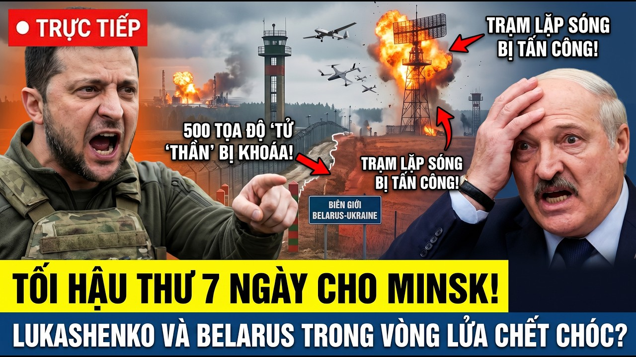 TRỰC TIẾP: UKRAINE TUYÊN BỐ SS KHAI HỎA VÀO LÃNH THỔ BELARUS – Xé Rách Lằn Ranh Đỏ 4 Năm