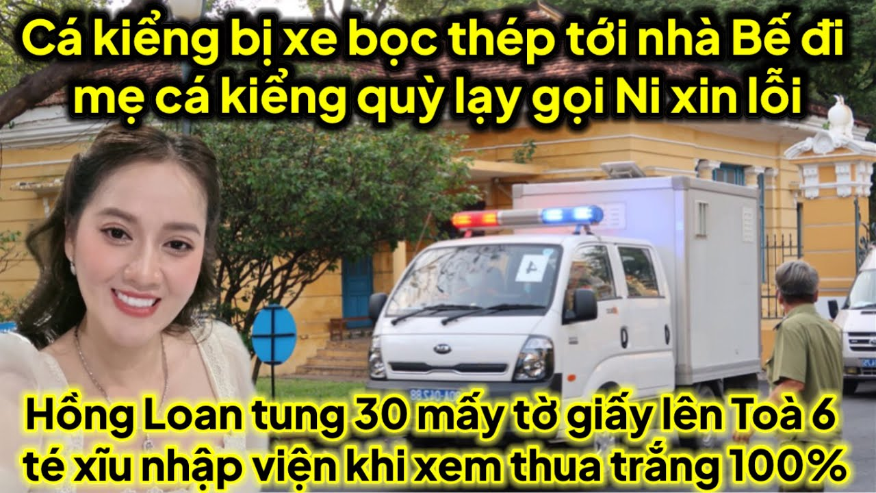 Cá kiểng bị xe bọc thép tới nhà bế mẹ cá gọi Ni quỳ lạy xin tha,6 té xĩu khi xem giấy tờ này ra sao