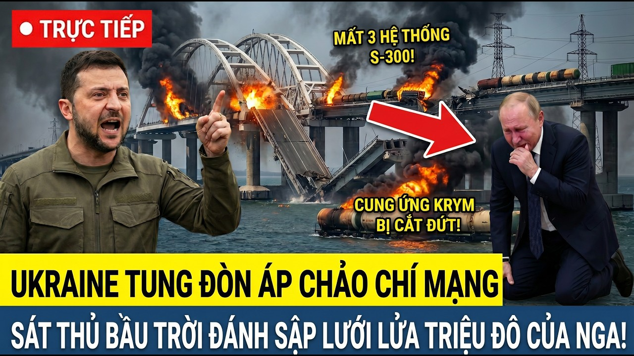 🔴TRỰC TIẾP: UKRAINE TUNG ĐÒN ÁP CHẢO CHÍ MẠNG – Sát Thủ Bầu Trời Đánh Sập Lưới Lửa Triệu Đô Nga