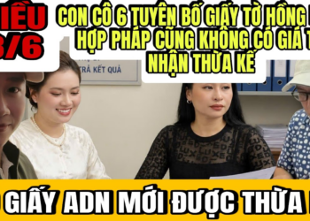 Con Cô 6 Tuyên Bố Giấy Tờ Hồng Loan Hợp Pháp Cũng Không Có Giá Trị Trừ Khi Cung Cấp Giấy ADN