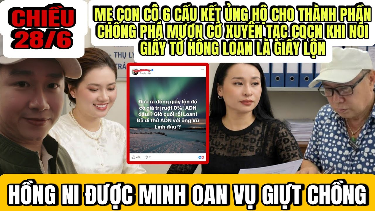 Mẹ Con Cô 6 Cấu Kết Thành Phần Chống Phá Mượn Cớ Giấy Tờ Hồng Loan Là Giấy Lộn Để Xuyên Tạc CQCN