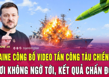 Ukraine công bố video tấn công tàu chiến Nga ở nơi không ngờ tới, kết quả chấn động