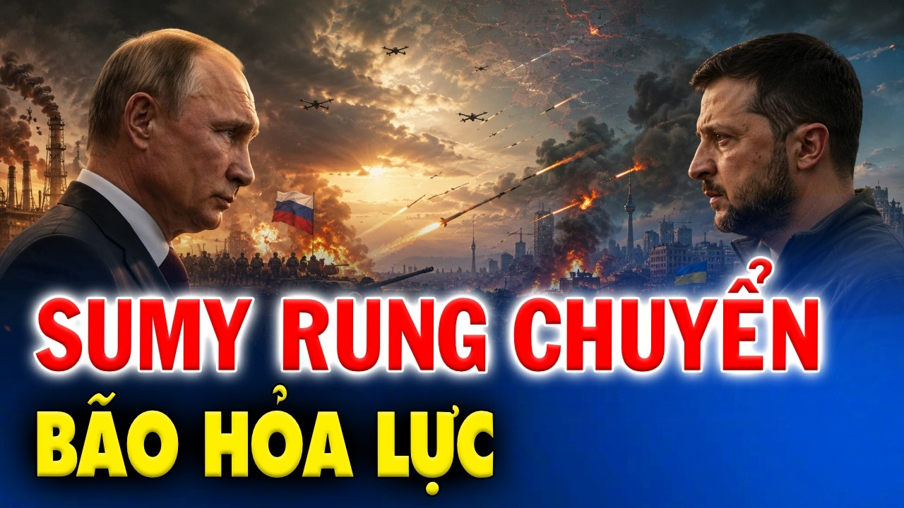 SUMY rung chuyển, ông PUTIN mở rộng vùng đệm ép nghẹt ông ZELENSKY tại KIEV