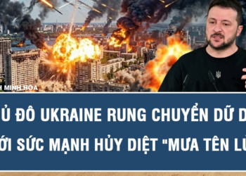Đêm kinh hoàng ở Kiev: Thủ đô Ukraine rung chuyển dữ dội dưới sức mạnh hủy diệt “mưa tên lửa”